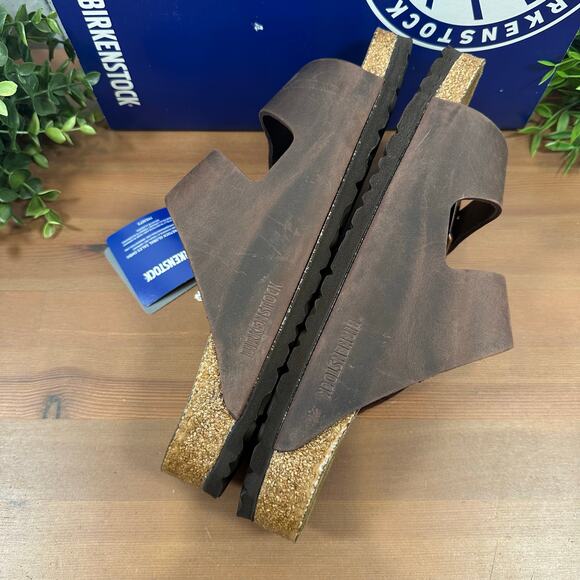 Birkenstock Arizona Soft Footbed Oiled Leather Habana Sandals Size 41 US W10/M8 - Picture 8 of 11